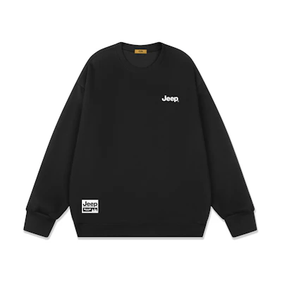 Jeep American Logo Oversized Crewneck Sweatshirt Unisex Casual Style P741MKJ082