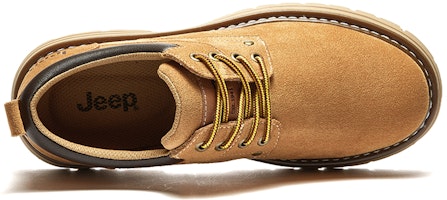 Jeep吉普 純色簡約潮流時尚百搭厚底防滑耐磨 高筒馬丁靴 男款 杏仁色 Lookbook Jeep吉普 純色簡約潮流時尚百搭厚底防滑耐磨 高筒馬丁靴 男款 杏仁色