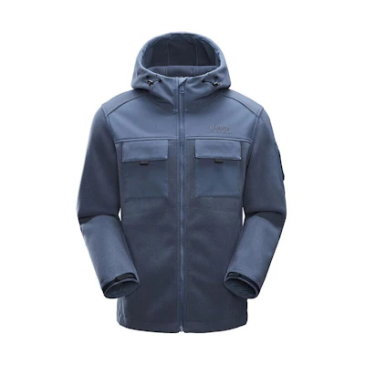 Jeep Anti-Pilling Fleece Outdoor Hooded Jacket for Men J232094211