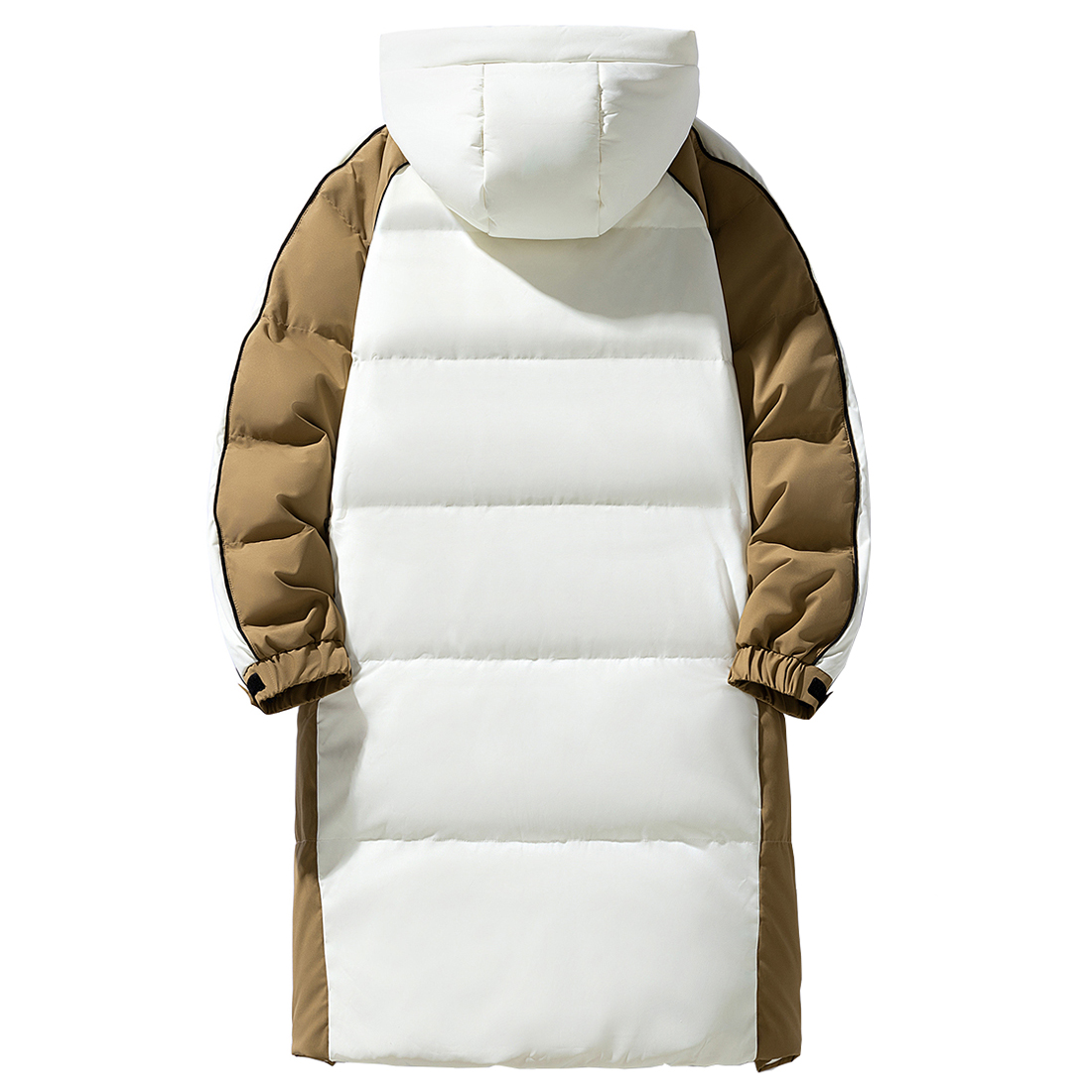 Sizing Jeep装甲系列男女长款拼色连帽羽绒服冬季保暖 P74JMWD416