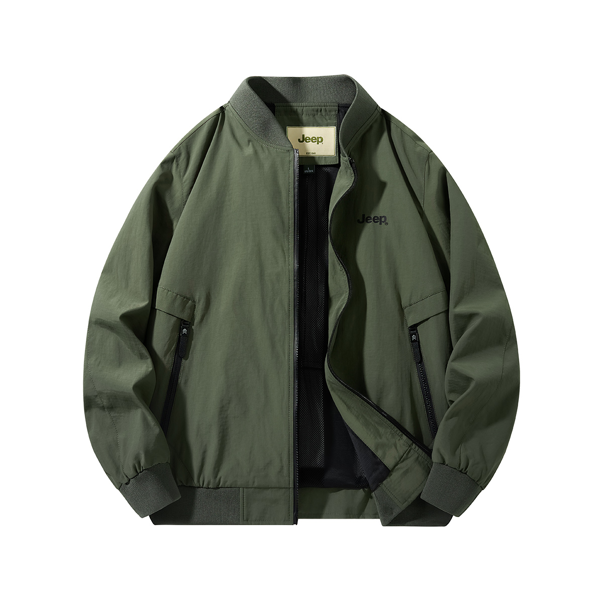 Jeep Autumn Series Unisex Americana Baseball Collar Pilot Jacket P841MWJ365