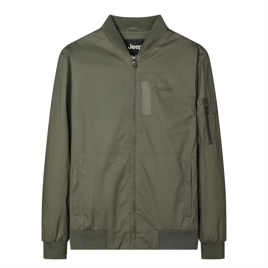 Jeep Aviator Baseball Collar Casual Zip-Up Jacket Q-TSNDJP2411