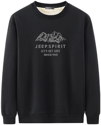 Jeep Basic Logo Crewneck Fleece Pullover Sweatshirt Men 22MB783SS6505D Buy Jeep Basic Logo Crewneck Fleece Pullover Sweatshirt Men 22MB783SS6505D