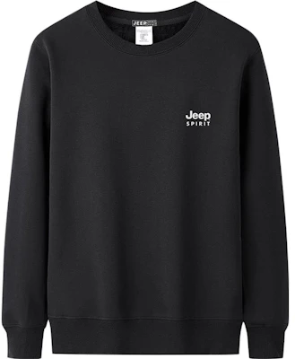 Jeep Basic Logo Crewneck Pullover Sweatshirt Thickened for Men - Autumn/Winter 22MB773SS1104 Buy Jeep Basic Logo Crewneck Pullover Sweatshirt Thickened for Men - Autumn/Winter 22MB773SS1104