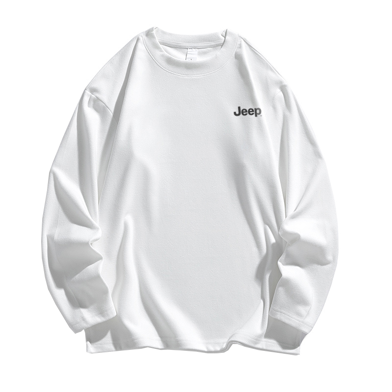 Jeep Basic Logo Print Crewneck Sweatshirt Unisex Casual Warm Inner Layer P833MKT200