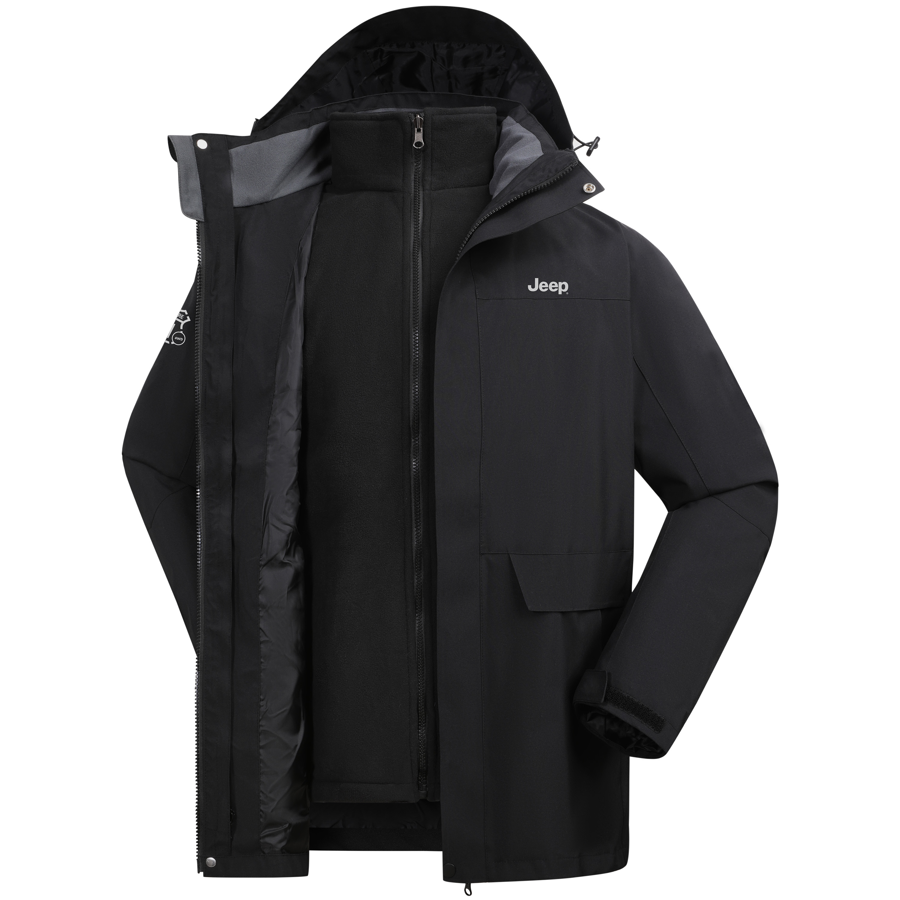 Jeep Beta AR Waterproof Windproof 3-in-1 Outdoor Hiking Jacket Unisex P844MWF300-jd