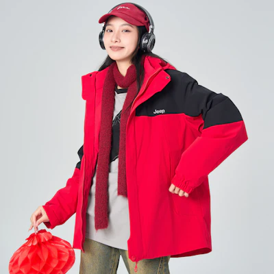 Jeep Beta系列AR防水户外三合一男女通用滑雪徒步夹克 P844MWF304-jd P844MWF304-JD 6