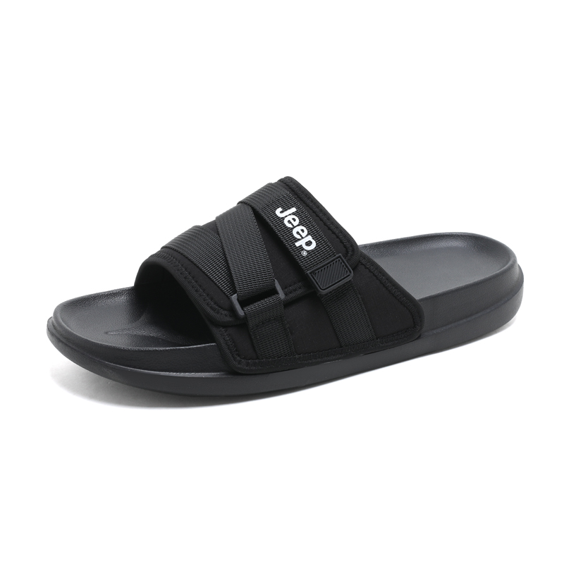 Jeep Black Casual Slide Sandals Comfortable and Versatile. P240MTX488-1