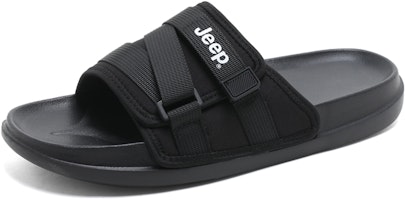 Jeep Black Casual Slide Sandals Comfortable and Versatile. P240MTX488-1 Jeep Black Casual Slide Sandals Comfortable and Versatile. P240MTX488-1