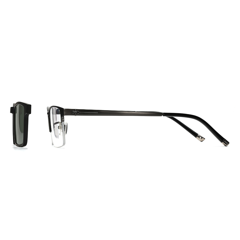 Lookbook Jeep 黑色方形光學眼鏡附磁扣 適合戶外運動 JEEPT9027