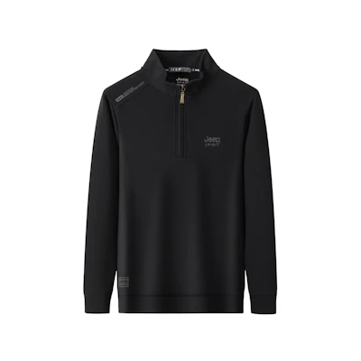 Jeep Casual Basic Loose Fit Soft Breathable Stand Collar Long Sleeve Sweatshirt Unisex JPSS5536F195