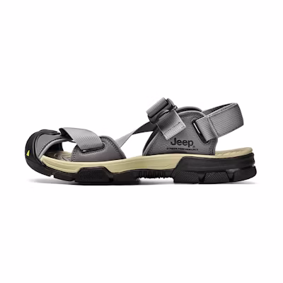 Jeep Casual Breathable Toe Cap 'Grey Sandals'