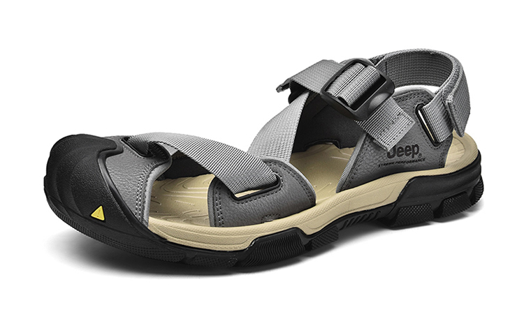 Lookbook Jeep Casual Breathable Toe Cap 'Grey Sandals' P321091503