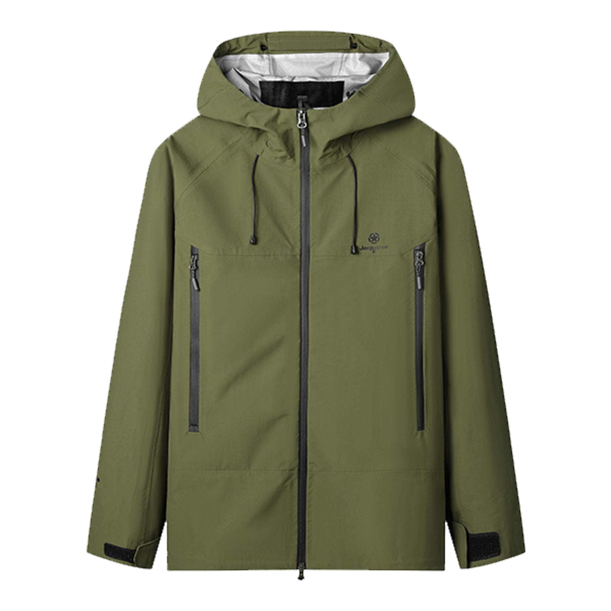 Jeep Casual Classic Solid Color Hoodie Workwear Jacket with Logo P733MWF096A