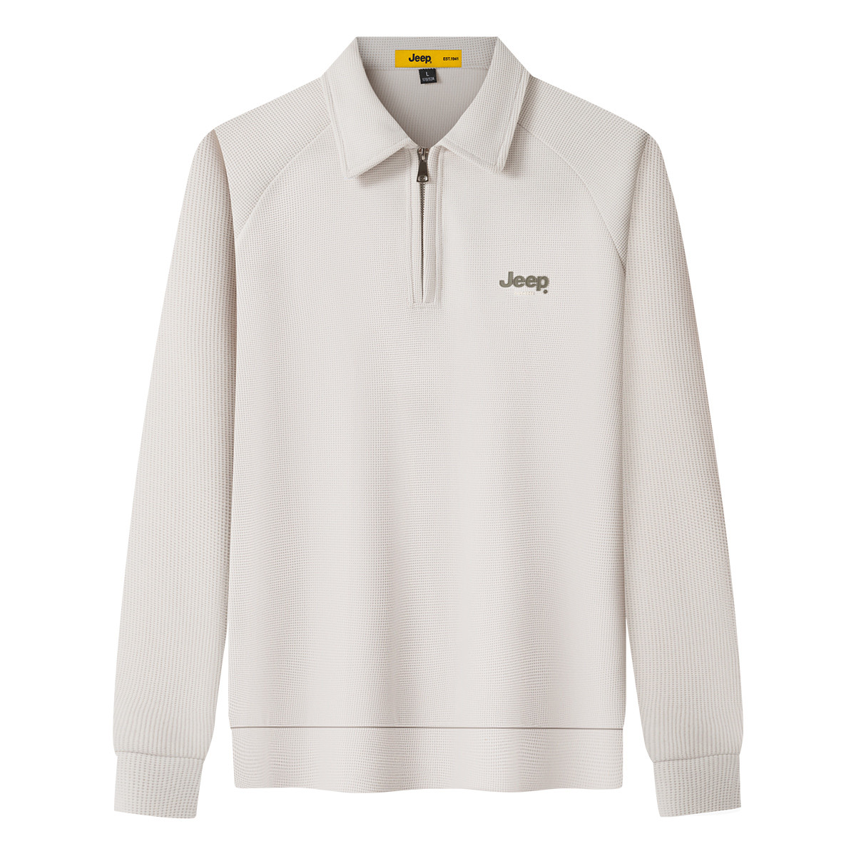 Jeep Casual Half-Zip Pullover Sweatshirt with Logo P733MKT006A