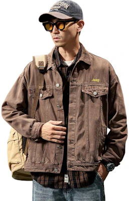 Jaket Kemeja Longgar Jeep Kasual dengan Kolar Lipat Utiliti. P730MWJ003 Buy Jaket Kemeja Longgar Jeep Kasual dengan Kolar Lipat Utiliti. P730MWJ003