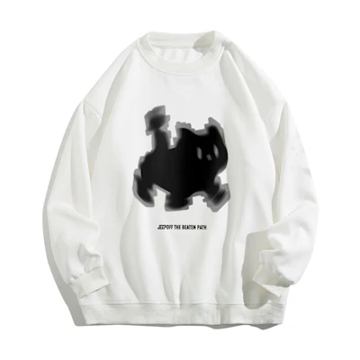 Jeep Casual Oversized Sweatshirt with Cartoon Animal Print for Men P734MKJ161