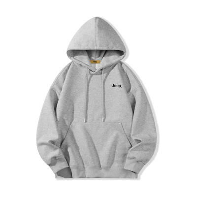 Jeep Casual Series Vintage Logo Print Loose Fit Hoodie Unisex P741MKJ058