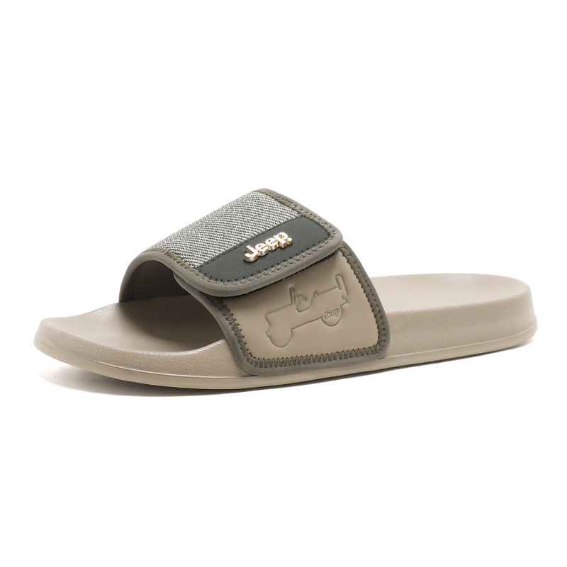 Jeep Casual Slide Sandals Khaki Men’s Fashion Style P240MTX479-2
