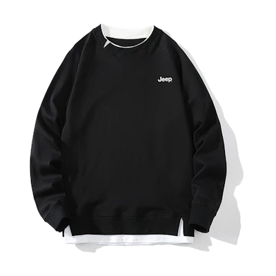 Jeep Casual Unisex Crewneck Sweatshirt with Logo Print - Simple & Versatile Design P841MKJ158