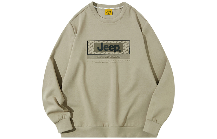 Jeep Casual Unisex Logo Crewneck Sweatshirt - Soft, Breathable, and Stretchable P841MKJ001