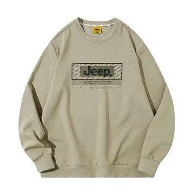 Jeep Casual Unisex Logo Crewneck Sweatshirt - Soft, Breathable, and Stretchable P841MKJ001
