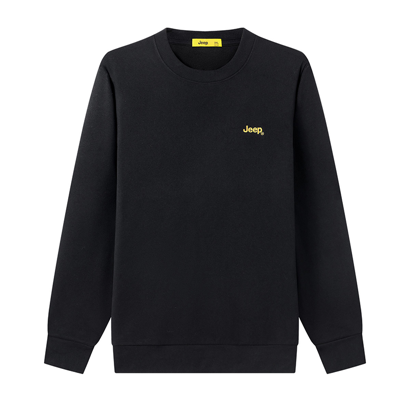 Jeep Casual Unisex Solid Color Crewneck Long Sleeve Sweatshirt P843MKT353