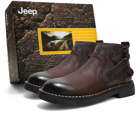 Jeep Chelsea Martin Boots - Hangat & Tahan Lasak, Coklat Gelap C214M10055 Dark Brown Buy Jeep Chelsea Martin Boots - Hangat & Tahan Lasak, Coklat Gelap C214M10055 Dark Brown