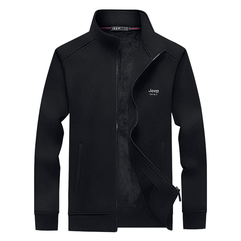 Jeep Classic Fleece Zip-Up Sweatshirt - Unisex Breathable & Soft Knitted Jacket 24MB773JC2012