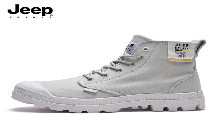 Buy 吉普经典户外灰高帮帆布鞋 5019314107