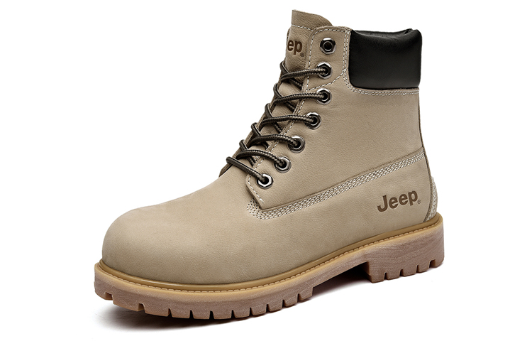 Order JEEP吉普 经典高筒户外工装靴 沙色