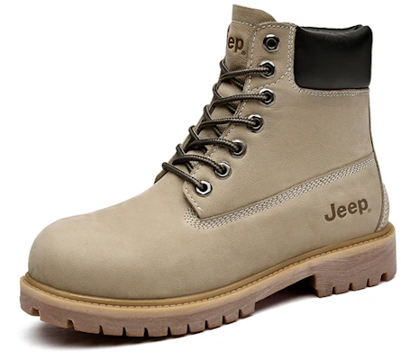 JEEP吉普 经典高筒户外工装靴 沙色 Order JEEP吉普 经典高筒户外工装靴 沙色