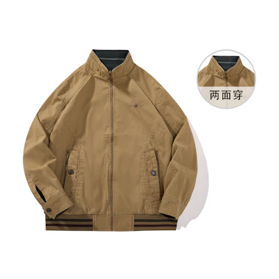 Jeep Classic Logo Print Relaxed Outdoor Jacket for Men - Fall/Winter JH038