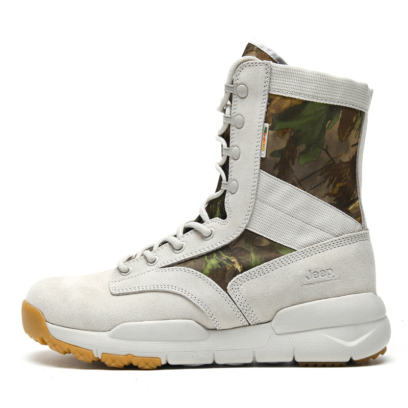 Jeep Classic Outdoor High Boots White Camo . J041291280 White Camouflage