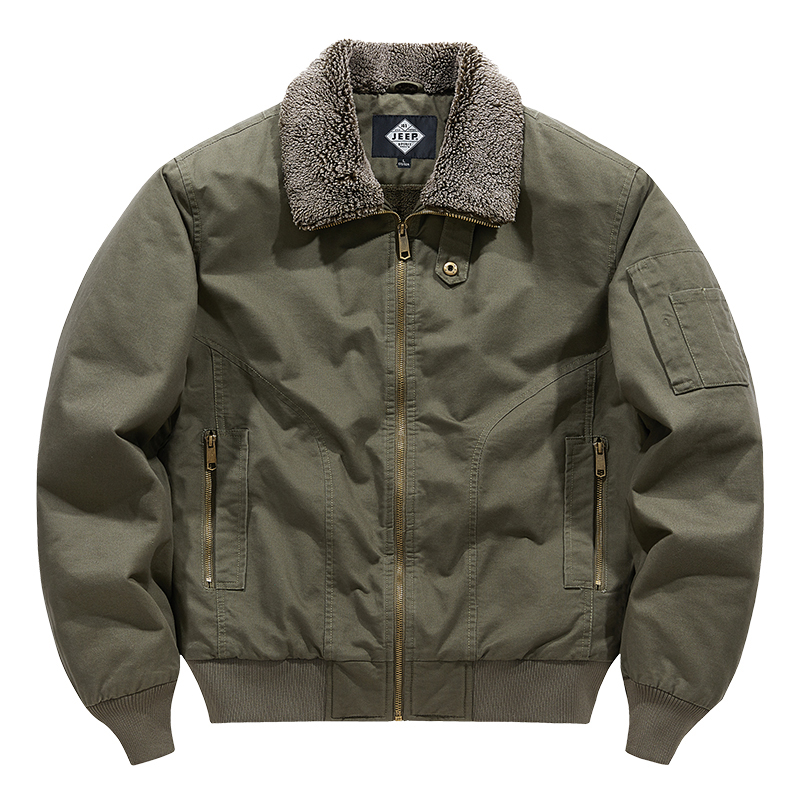 Jeep Classic Outdoor Windproof Thermal Hiking Jacket Unisex - Thick Long Sleeve 24MB773JC8965