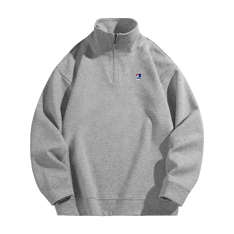 Jeep Classic Thickened Fleece Pullover Half-Zip Sweatshirt Unisex Casual Wear P843MKJ423
