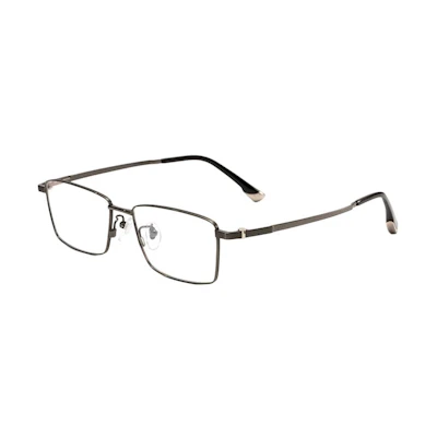 Jeep Classic Titanium Full-Frame Optical Glasses for Men - Black JEEPT5059