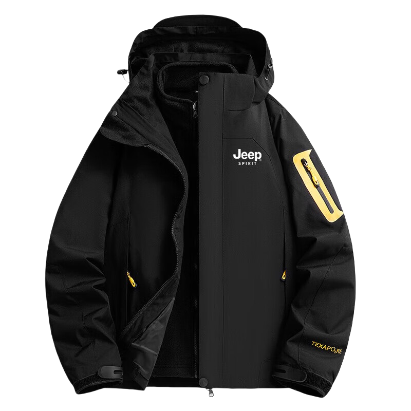 Jeep Colorblock Fleece-Lined Detachable Jacket Unisex 23MB773JC0554