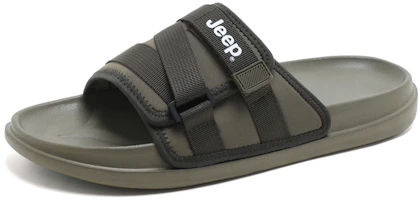 Jeep Comfortable Versatile Slide Sandals Army Green P240MTX488-3 Jeep Comfortable Versatile Slide Sandals Army Green P240MTX488-3
