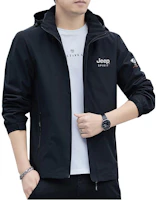 Jeep Detachable Hood Windbreaker Jacket - Simple Logo, Fall/Winter Outerwear JHX22351 Jeep Detachable Hood Windbreaker Jacket - Simple Logo, Fall/Winter Outerwear JHX22351
