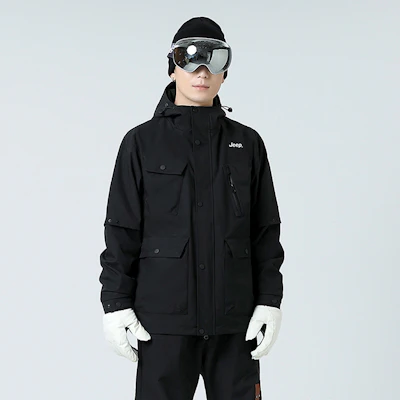 Jeep 多巴胺户外三合一防水加绒滑雪冲锋衣 男女通用 P844MWF137 7