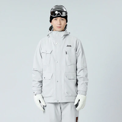 Jeep 多巴胺户外三合一防水加绒滑雪冲锋衣 男女通用 P844MWF137 45