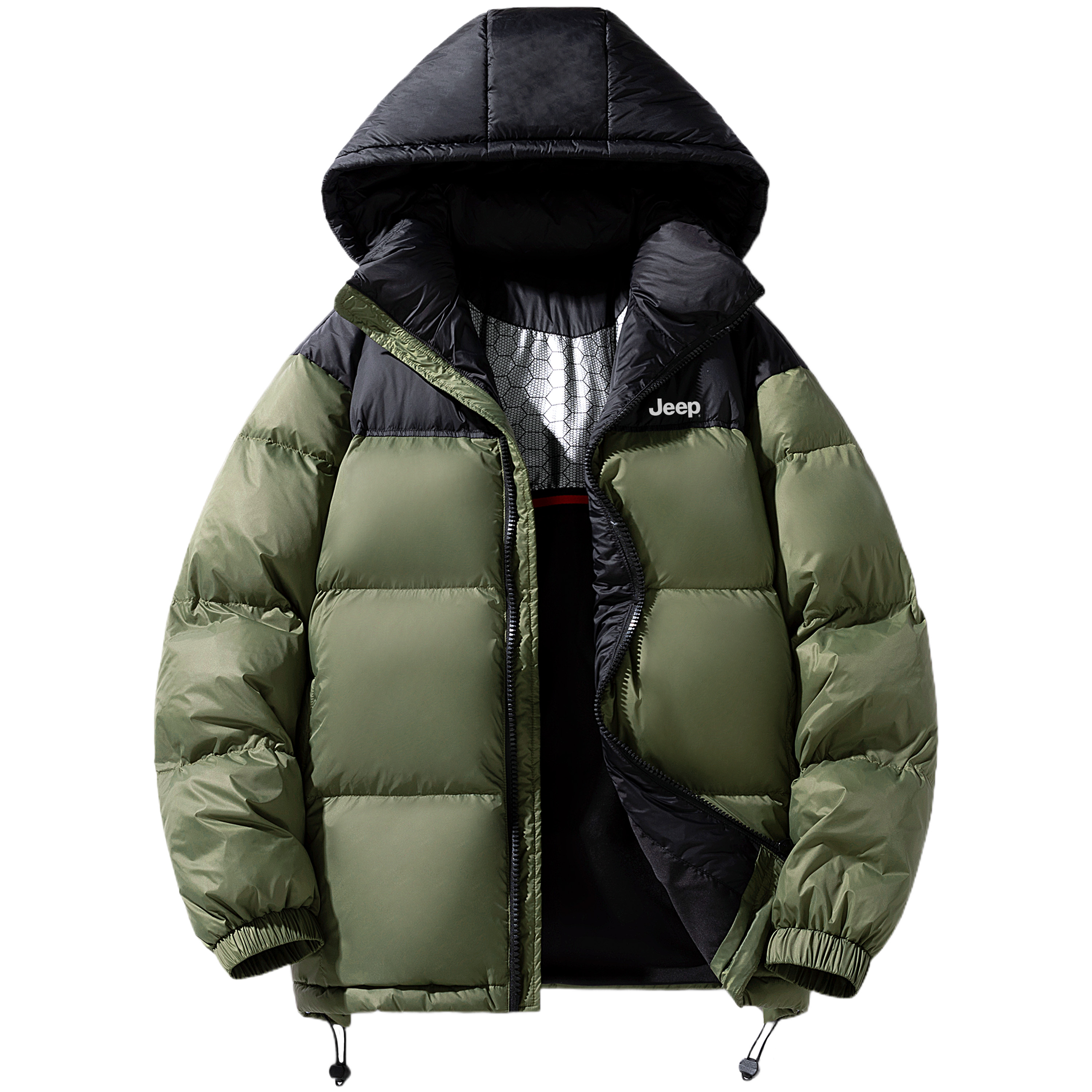 Cheap Jeep Downdrift 男女羽绒服连帽厚款冬季保暖休闲外套 P844MWD353-jd