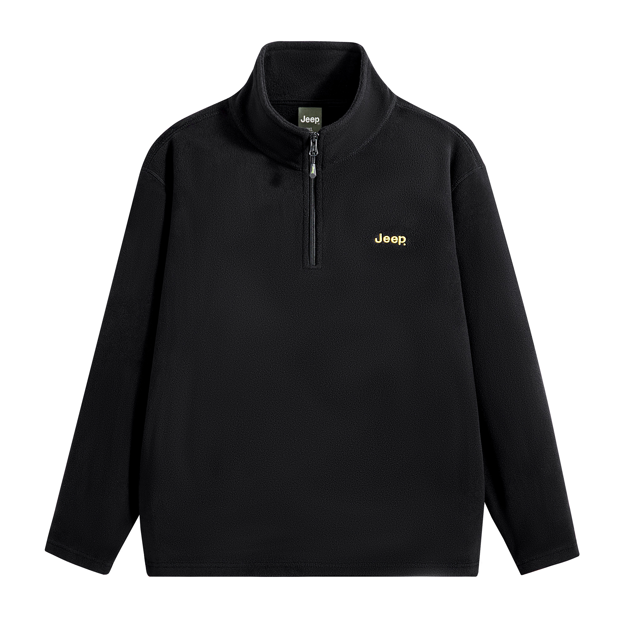 Jeep Embroidered Logo Fleece Half-Zip Retro Outdoor Unisex Pullover Sweater P731MKJ027