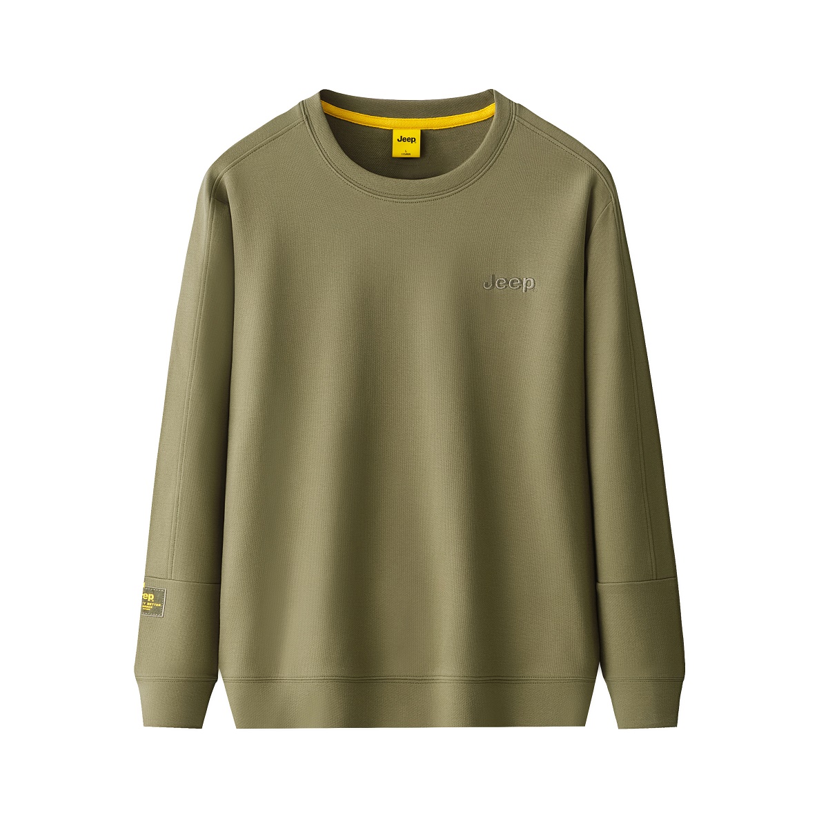 Jeep Embroidered Retro Pullover Sweatshirt Unisex Casual Crewneck P211MKJ078