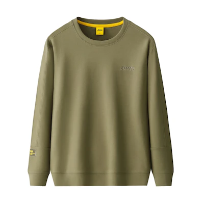Jeep Embroidered Retro Pullover Sweatshirt Unisex Casual Crewneck P211MKJ078