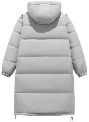 Jeep远征加厚羽绒大衣 男女连帽长款保暖防寒冬季外套 P84JMWD064 7