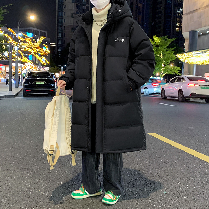 Purchase Jeep远征加厚羽绒大衣 男女连帽长款保暖防寒冬季外套 P84JMWD064