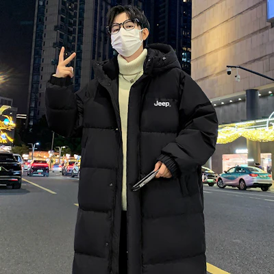 Jeep远征加厚羽绒大衣 男女连帽长款保暖防寒冬季外套 P84JMWD064 Details for Jeep远征加厚羽绒大衣 男女连帽长款保暖防寒冬季外套 P84JMWD064