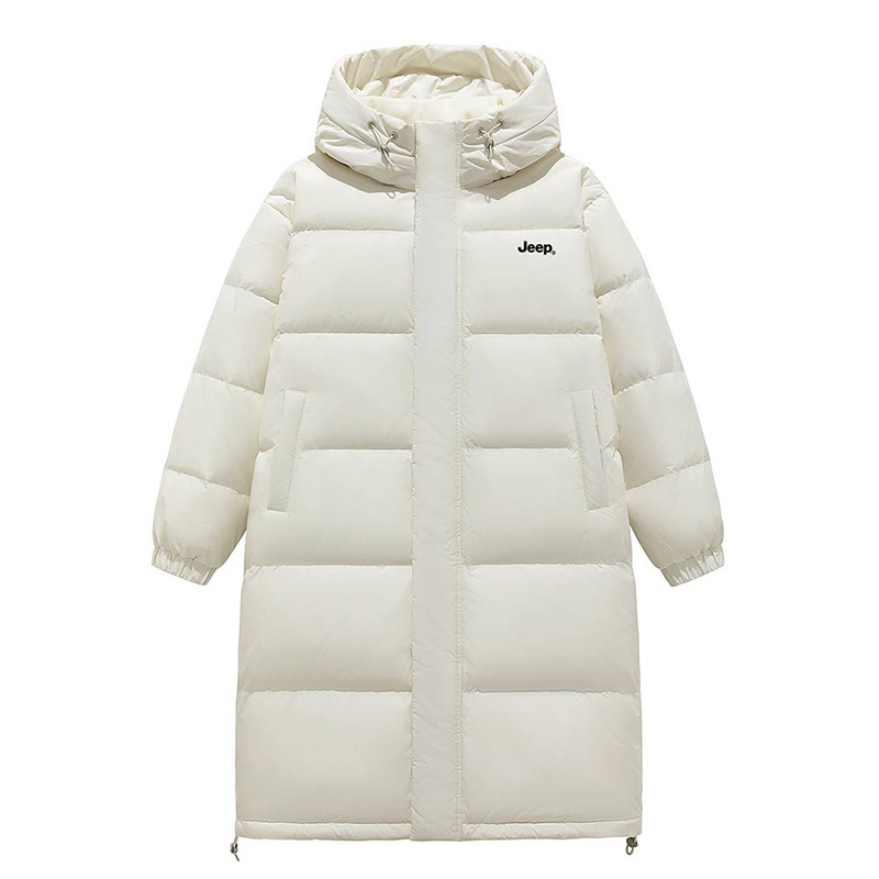 Cheap Jeep远征加厚羽绒大衣 男女连帽长款保暖防寒冬季外套 P84JMWD064